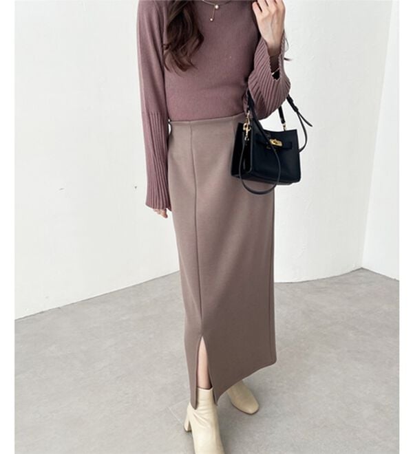 GeeRA（ジーラ）の「楽ちん！滑らか美ラインダンボールナロースカート（ロングスカート）」｜詳細画像