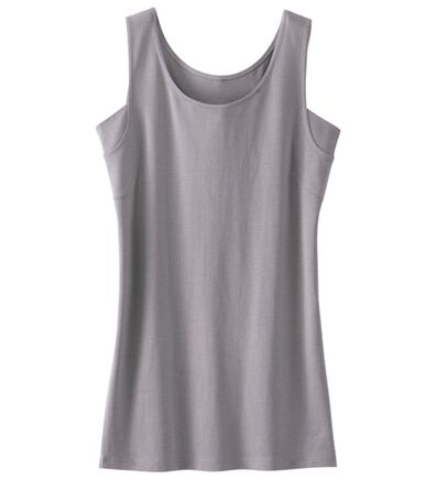 LAVIENNE（ラヴィエンヌ）の「テンセル（ＴＭ）繊維コットン混汗取りパッド付タンク（肌着・インナーウェア）」