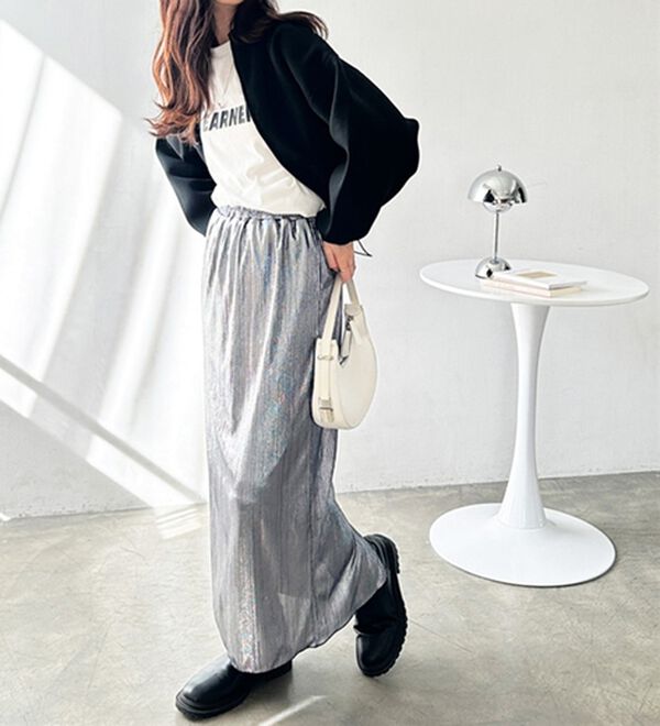 GeeRA（ジーラ）の「シャイニーナロースカート（ロングスカート）」｜詳細画像