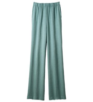 ルフラン（ルフラン）の「日本製肌にさらり綿混ラク楽パンツ（フルレングスパンツ）」｜ブルー