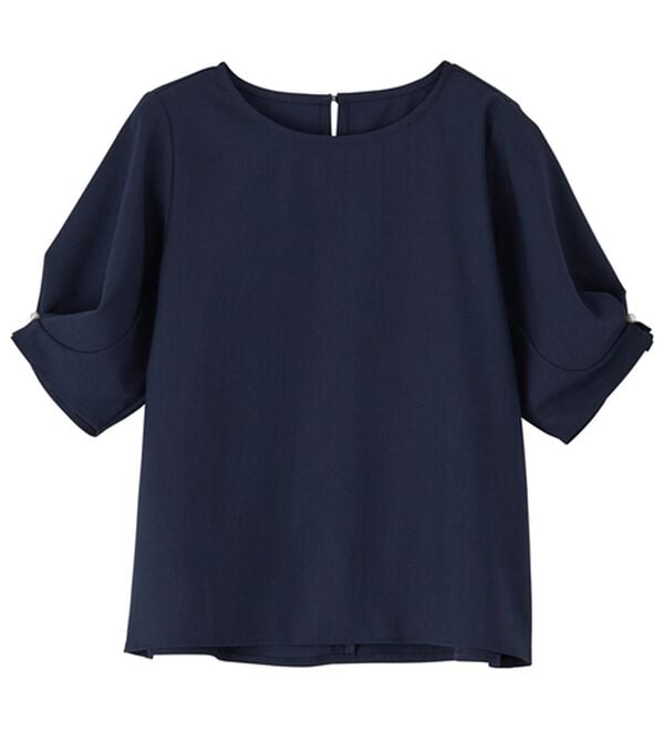 RANAN（ラナン）の「【ひんやり】袖タックデザインきれい見えブラウス（ブラウス）」｜詳細画像