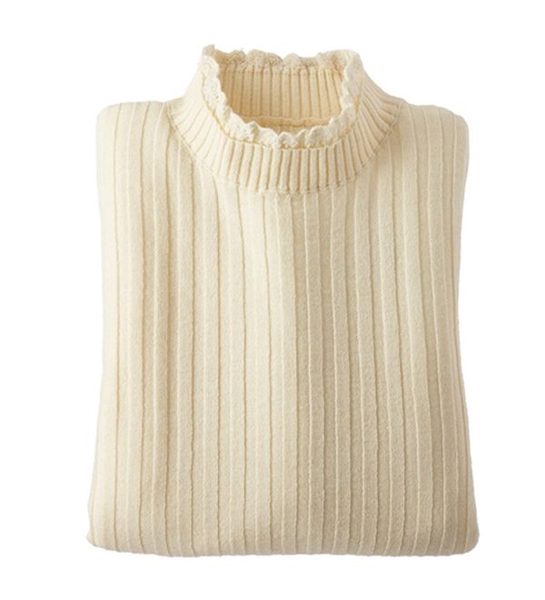 BELLUNA（ベルーナ）の「ウール入りウォッシャブルセーター（ニット・セーター）」｜詳細画像