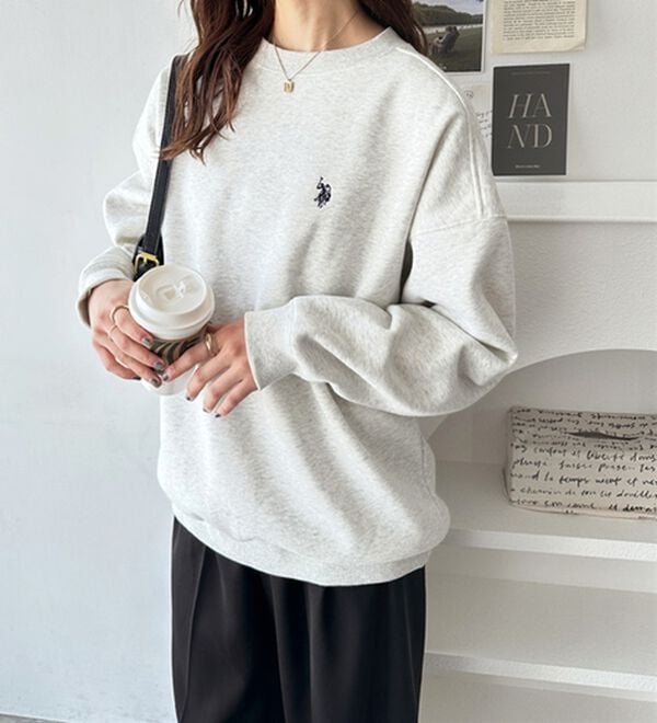 GeeRA（ジーラ）の「【U.S. POLO ASSN.】表ピーチ裏起毛スウェット（トレーナー・スウェット）」｜詳細画像