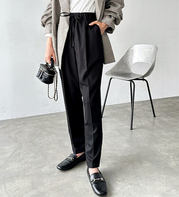 GeeRA（ジーラ）の「美脚とろみタックパンツ（フルレングスパンツ）」｜詳細画像