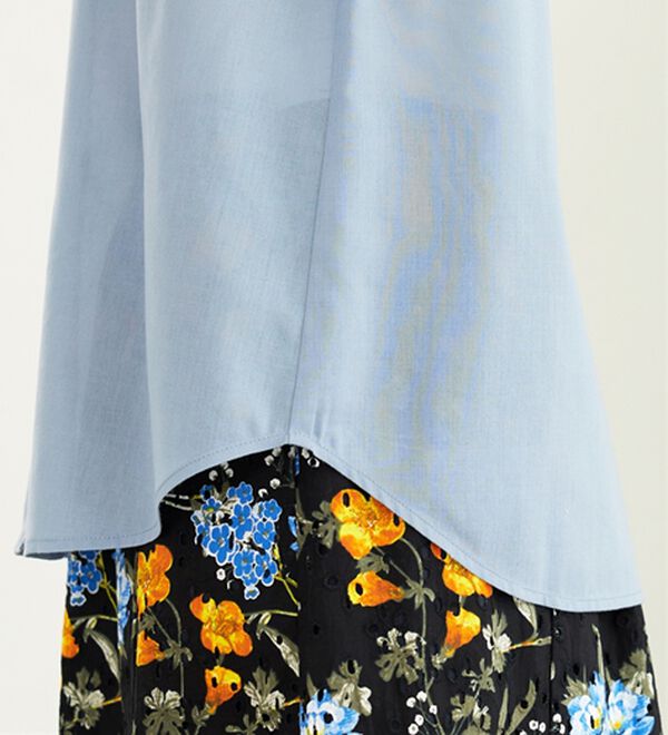 BELLUNA（ベルーナ）の「ギャザー使いバンドカラーブラウス（ブラウス）」｜詳細画像