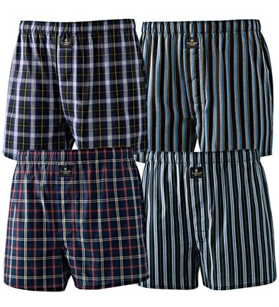 「【４枚組】＜デービッド　ヒックス＞紳士のトランクス（メンズトランクス）」