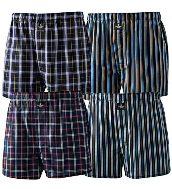 「【４枚組】＜デービッド　ヒックス＞紳士のトランクス（メンズトランクス）」｜詳細画像