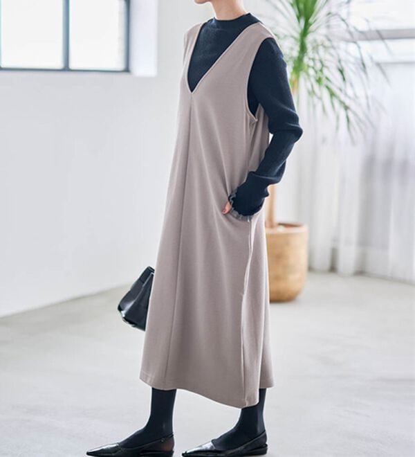 RANAN（ラナン）の「【選べる2丈】細見えが叶うジャンパースカート（ジャンパースカート）」｜詳細画像