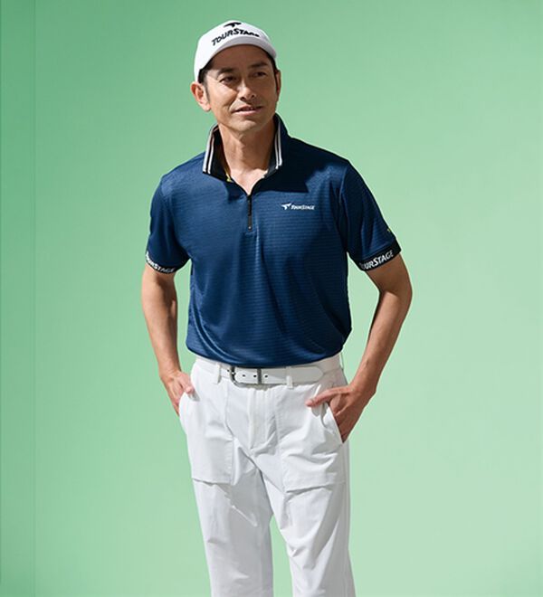 「【３色組】＜ツアーステージ＞シャドーボーダーポロシャツ（メンズポロシャツ）」｜詳細画像