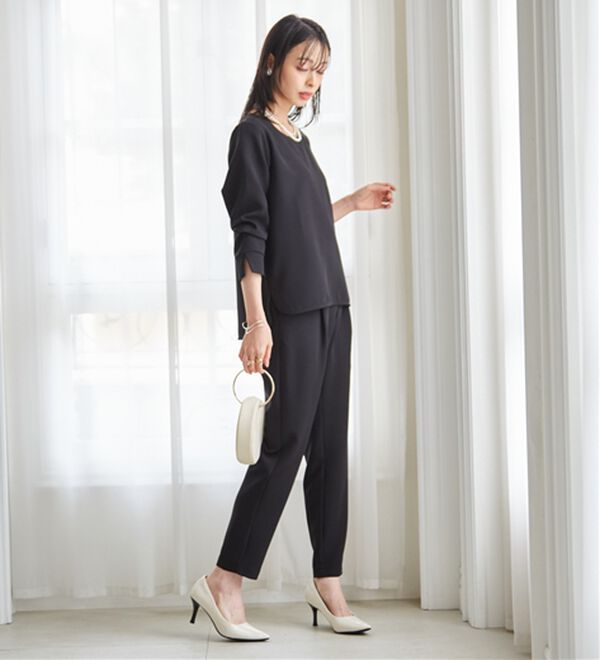 RANAN（ラナン）の「【選べるデザイン】楽してきれい見え！セットアップ（ブラウススーツ）」｜詳細画像