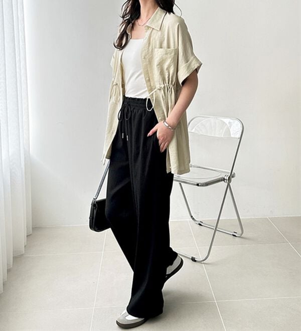 GeeRA（ジーラ）の「さらさら涼感イージーパンツ（フルレングスパンツ）」｜詳細画像