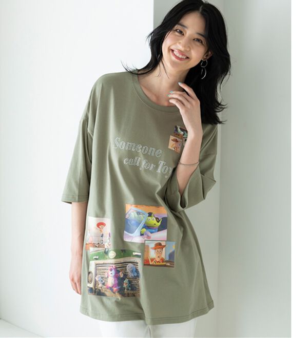 「＜Ｄｉｓｎｅｙ＞ディズニー映画ＰＨＯＴＯ風Ｔシャツ（チュニック）」｜詳細画像