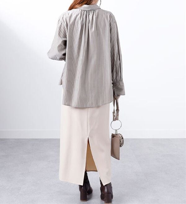 BELLUNA（ベルーナ）の「袖リボンデザインシャツチュニック（チュニック）」｜詳細画像