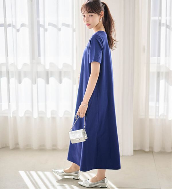 RANAN（ラナン）の「【5つの機能付】ひんやりポケット付マキシワンピース（その他ワンピース）」｜詳細画像