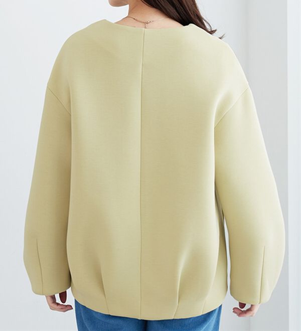 BELLUNA（ベルーナ）の「きれい見えとろみ素材コクーンコート（ハーフコート）」｜詳細画像