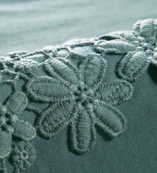 BELLUNA（ベルーナ）の「綿混素材脇汗対策フラワーレースインナー（タンクトップ・キャミソール）」｜詳細画像