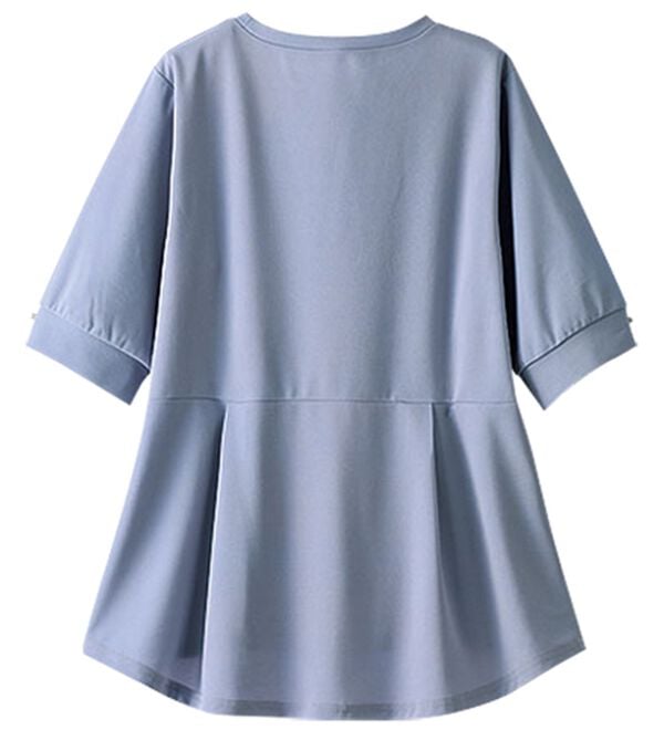 BELLUNA（ベルーナ）の「ジョーゼット素材タック使いＴブラウス（ブラウス）」｜詳細画像