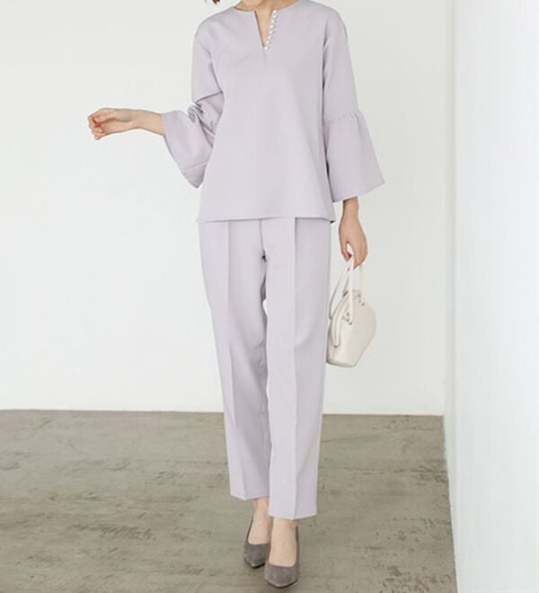 GeeRA（ジーラ）の「パールデザインセットアップ（パンツスーツ）」｜詳細画像