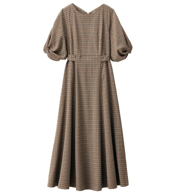 RANAN（ラナン）の「パフスリーブチェック柄ワンピ（その他ワンピース）」｜詳細画像