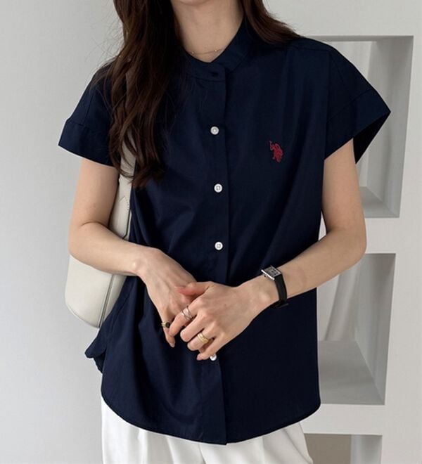 GeeRA（ジーラ）の「【ＵＳ．ＰＯＬＯ．ＡＳＳＮ】フレンチスリーブシャツ（シャツ）」｜詳細画像