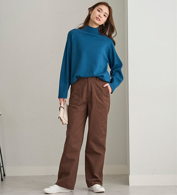 BELLUNA（ベルーナ）の「大人のきれいめベイカーチノパンツ（フルレングスパンツ）」｜詳細画像