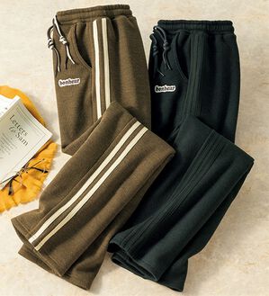 ルフラン（ルフラン）の「【２本組】ハンサム見えのあったかラインパンツ（その他パンツ）」｜2本組