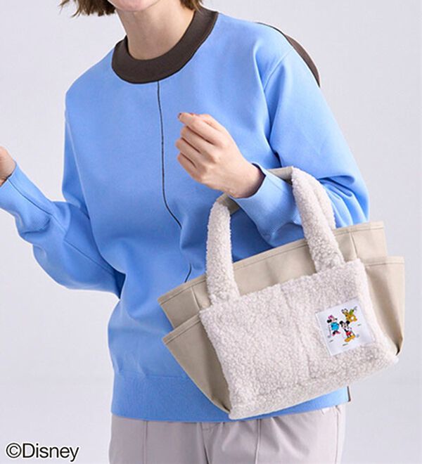 BELLUNA（ベルーナ）の「【Ｄｉｓｎｅｙ】ボア切替カートバッグ（ハンドバッグ）」｜詳細画像