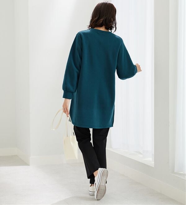 BELLUNA（ベルーナ）の「ふんわり素材軽ぽかチュニックワンピ―ス（チュニックワンピース）」｜詳細画像