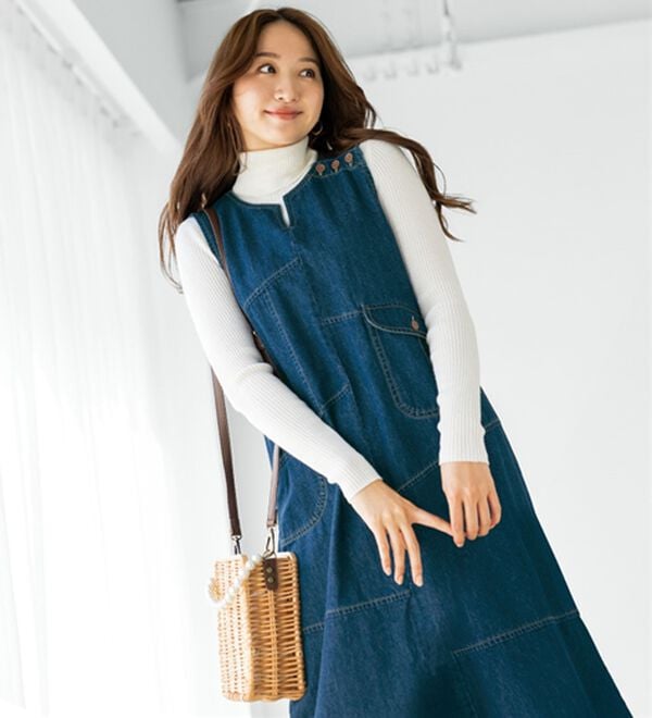 BELLUNA（ベルーナ）の「パールがきらめくミニかごバッグ（ショルダーバッグ）」｜詳細画像