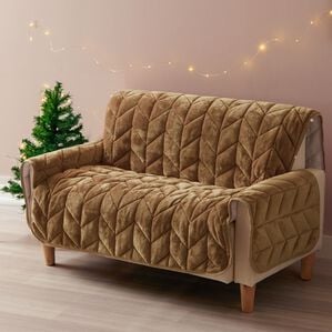 iellio（イエリオ）の「あったかふわふわボリュームソファカバー＜吸湿発熱・フランネル素材＞（ソファーカバー）」｜詳細画像