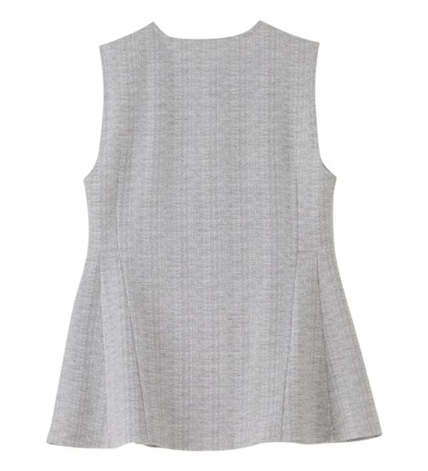 GeeRA（ジーラ）の「【２点セット】ニットツイードジレベストセットアップスーツ（パンツスーツ）」｜詳細画像