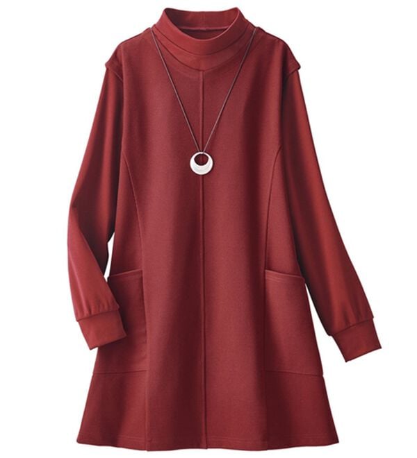 ルフラン（ルフラン）の「【３色組】パッと着て完成♪着映えチュニック（チュニック）」｜詳細画像