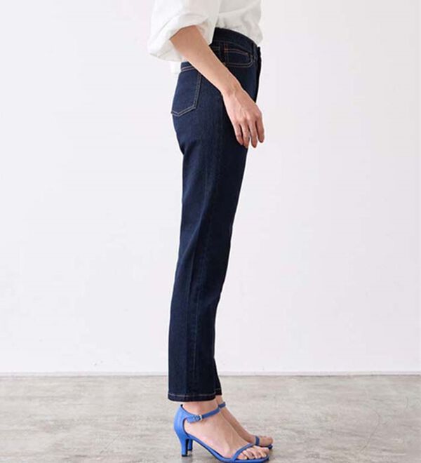 Pierrot（ピエロ）の「【Ｍ～３Ｌ】ストレッチスリムテーパードデニムパンツ（フルレングスパンツ）」｜詳細画像