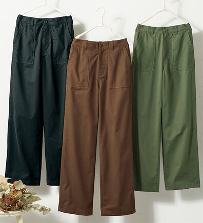 BELLUNA（ベルーナ）の「大人のきれいめベイカーチノパンツ（フルレングスパンツ）」