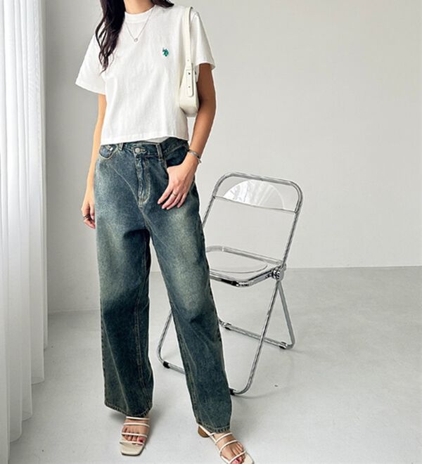 GeeRA（ジーラ）の「【Ｕ．Ｓ．　ＰＯＬＯ　ＡＳＳＮ．】ショート丈Ｔシャツ（Tシャツ）」｜詳細画像