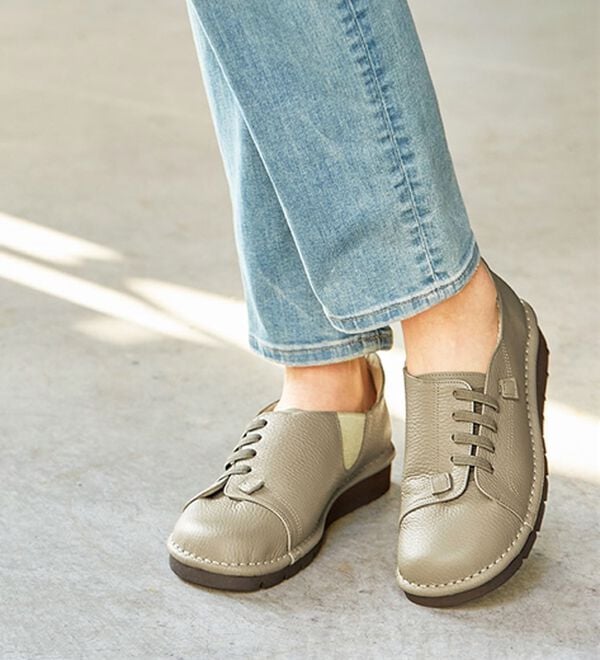 ルフラン（ルフラン）の「＜ラシーナコンフォート＞４Ｅサイドゴムレースアップシューズ（フラットシューズ）」｜詳細画像