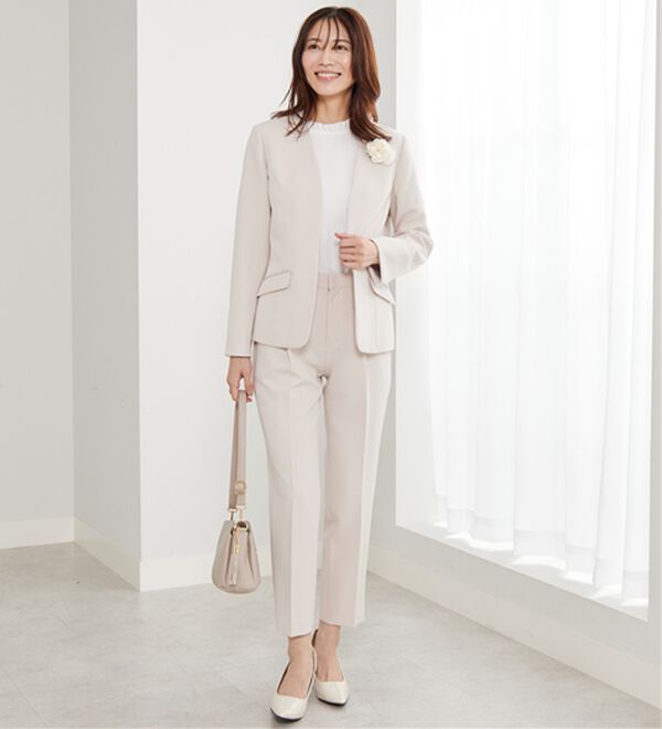 BELLUNA（ベルーナ）の「＜Ｃ／Ｓ＞ノーカラージャケット（ノーカラージャケット）」｜詳細画像