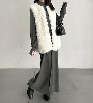 GeeRA（ジーラ）の「全骨格対応！ネックジャガードワンピ―ス（カットソーワンピース）」｜詳細画像