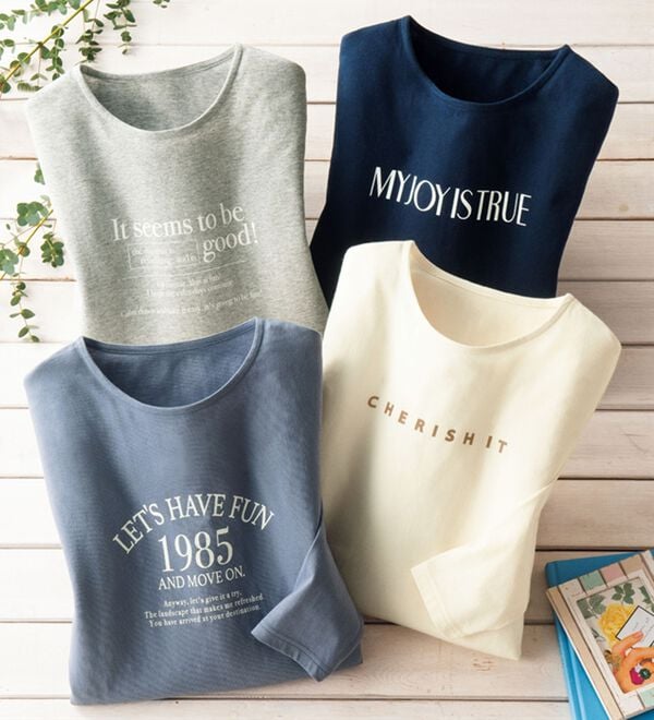 ルフラン（ルフラン）の「【４色組】もう汗らない！ロングＴシャツ（Tシャツ）」｜詳細画像