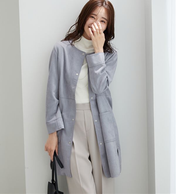 BELLUNA（ベルーナ）の「フェイクスエード切替デザインジャケット（その他ジャケット）」｜詳細画像