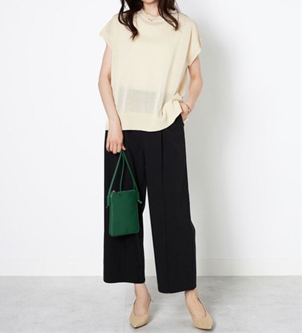 BELLUNA（ベルーナ）の「フラッシュヤーン素材サマーニット（ニット・セーター）」｜詳細画像