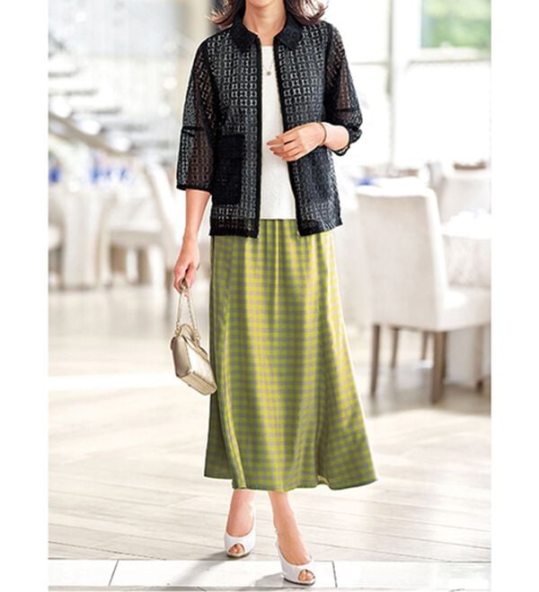 BELLUNA（ベルーナ）の「上品花柄レースジャケット（その他ジャケット）」｜詳細画像