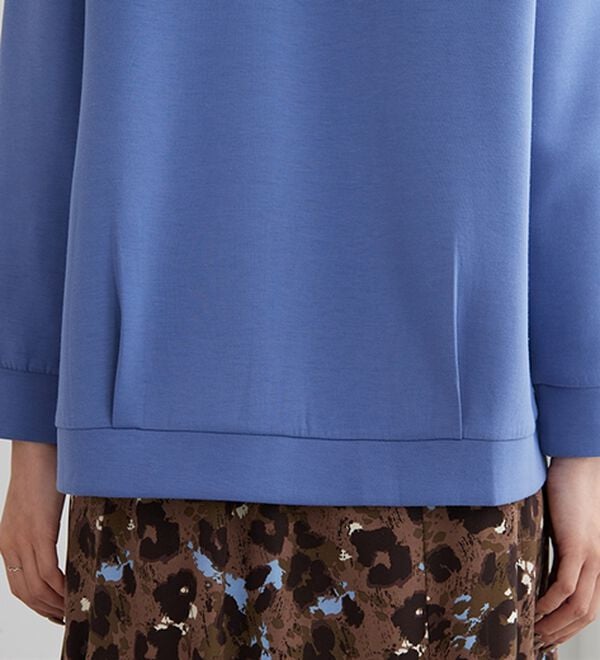 BELLUNA（ベルーナ）の「【快適Ｌａｂ．】とろみ素材裾タックパーカー（パーカー）」｜詳細画像