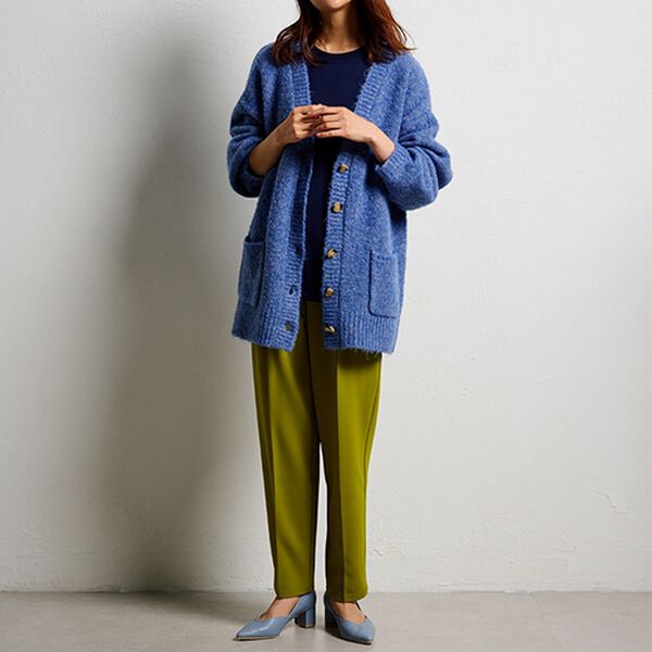 RANAN（ラナン）の「美脚カットジョーゼットタックパンツ（フルレングスパンツ）」｜詳細画像