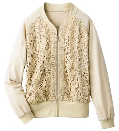 ルフラン（ルフラン）の「華やかレースブルゾン（ブルゾン）」