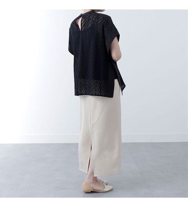 BELLUNA（ベルーナ）の「リーフ刺しゅうブラウス（ブラウス）」｜詳細画像