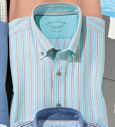 「大人のサマーオックス半袖シャツ（メンズシャツ）」