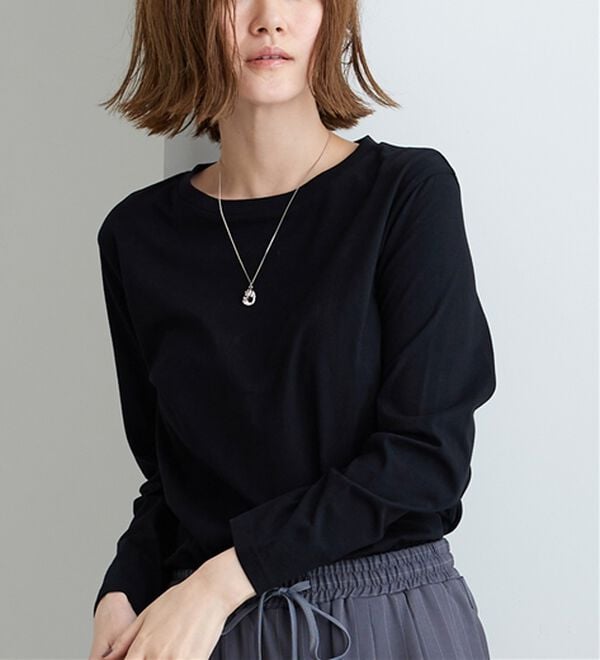 BELLUNA（ベルーナ）の「綿１００％大人顔サマ見えプルオーバー（カットソー）」｜詳細画像