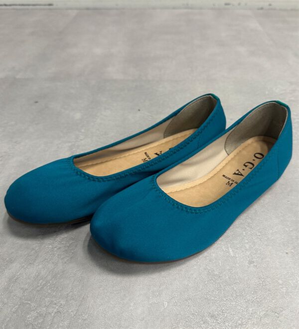 RANAN（ラナン）の「日本製カジュアルシューズ（フラットシューズ）」｜ブルーグリーン