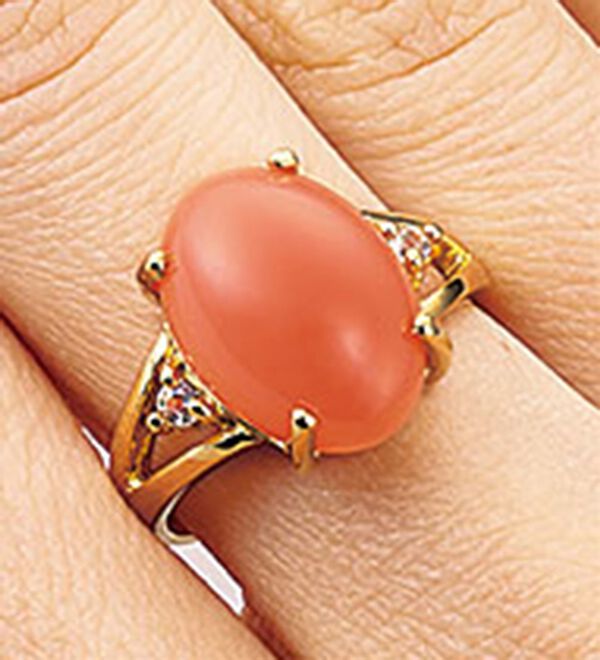 BELLUNA（ベルーナ）の「大粒オレンジムーンストーンリング（リング）」｜詳細画像